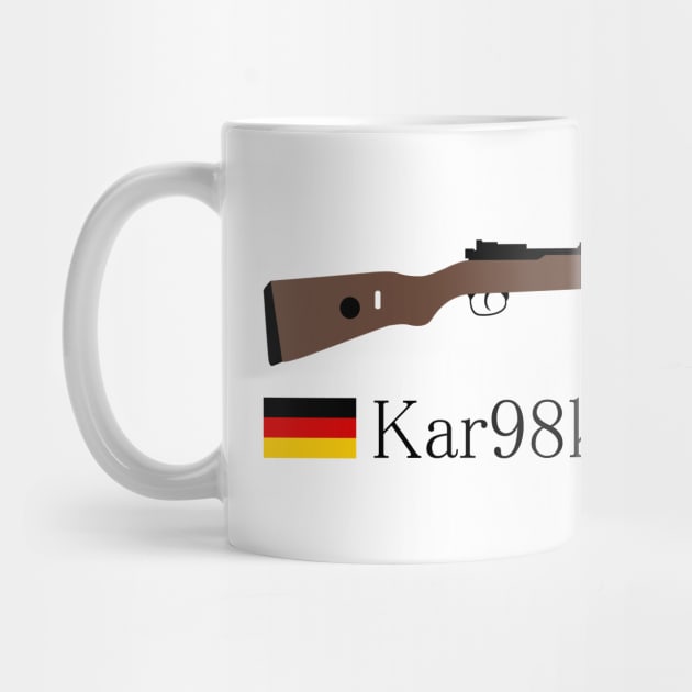 Kar98k Karabiner 98 kurz 1935 German standard service rifle historical German weapon black in Japanese. カラビーナー98クルツ 1935標準サービスライフルのドイツ by FOGSJ